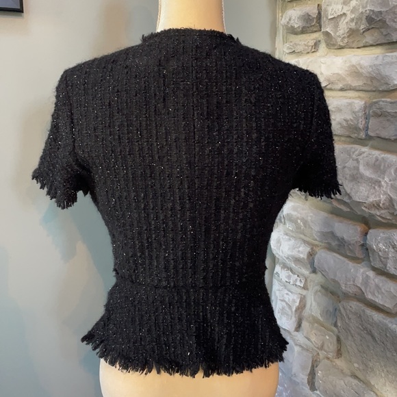 Alexander Wang short sleeve wool blend top/sweater - Picture 5 of 9